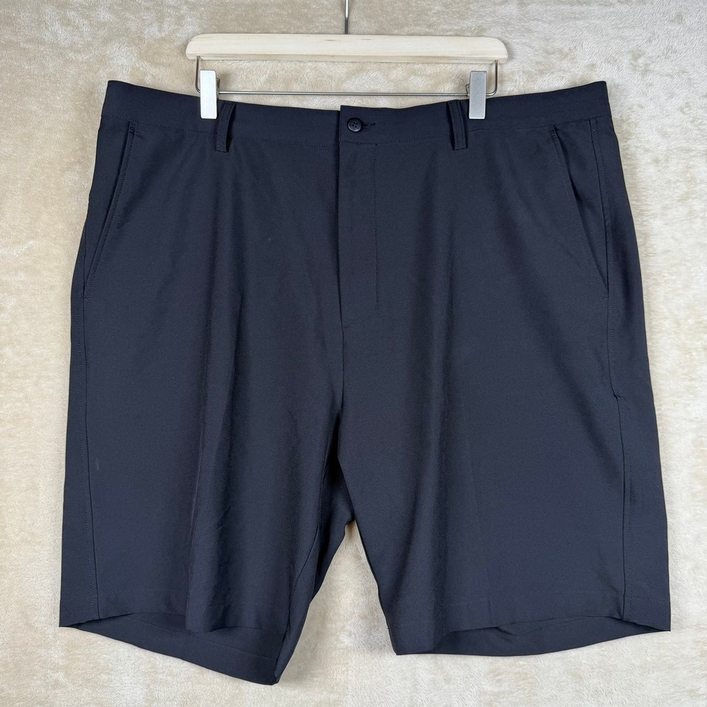 FootJoy Mens Performance Golf Shorts‎ Black W42 Stretch Moisture Wicking Logo